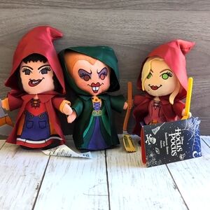 Disney Parks Sanderson Sisters Plush 3 Pc Set Hocus Pocus Plush